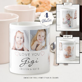 Caneca De Café AMOR Personalizado VOCÊ GIGI Manuscrito 4 Foto