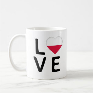 Caneca De Café Amor - Polônia Flag