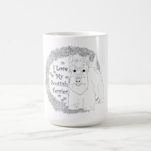 Caneca De Café Amor por Cachorro Scottie
