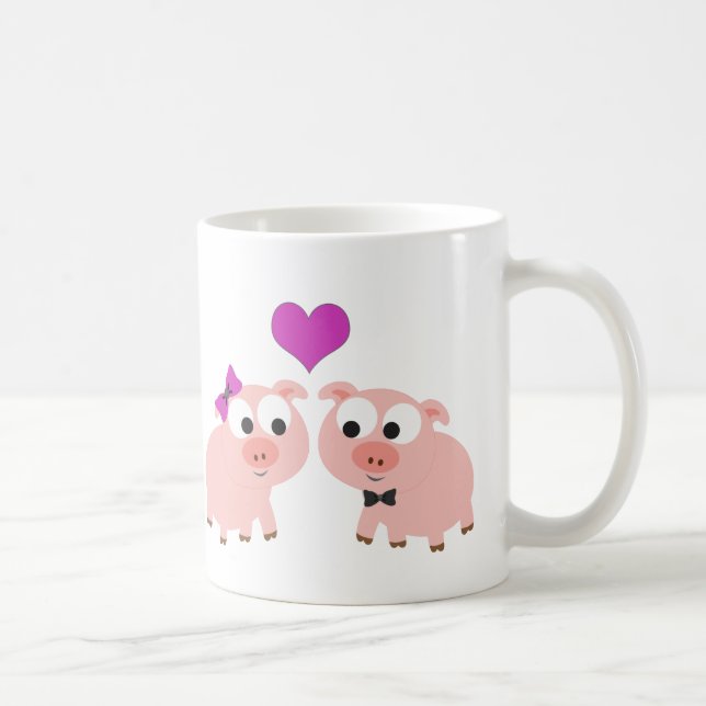 Caneca De Café Amor por porco (Direita)