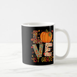 Caneca De Café Amor Primeiro Grau Feliz Queda Ação de Graças Mulh