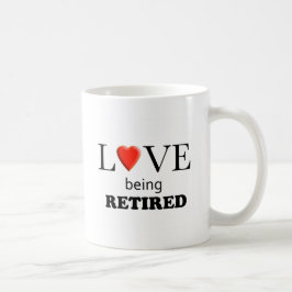 Caneca De Café Amor que está sendo aposentado