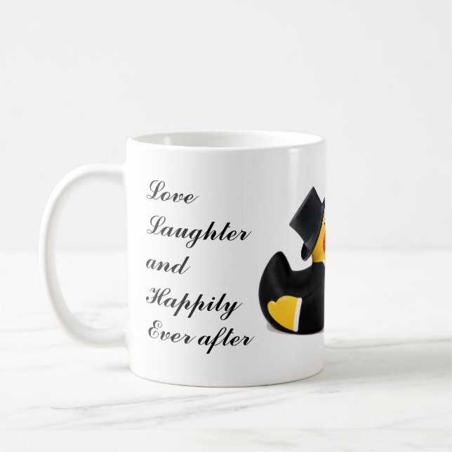 Caneca De Café Amor, risadas & felizes para sempre - presente de  (Esquerda)