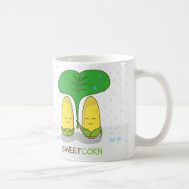 Caneca De Café Amor romântico do casal bonito do milho doce na