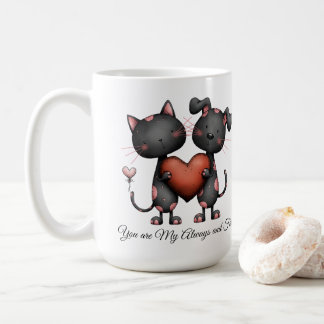 Caneca De Café Amor Romântico, Presente de Aniversário, Casal Fof