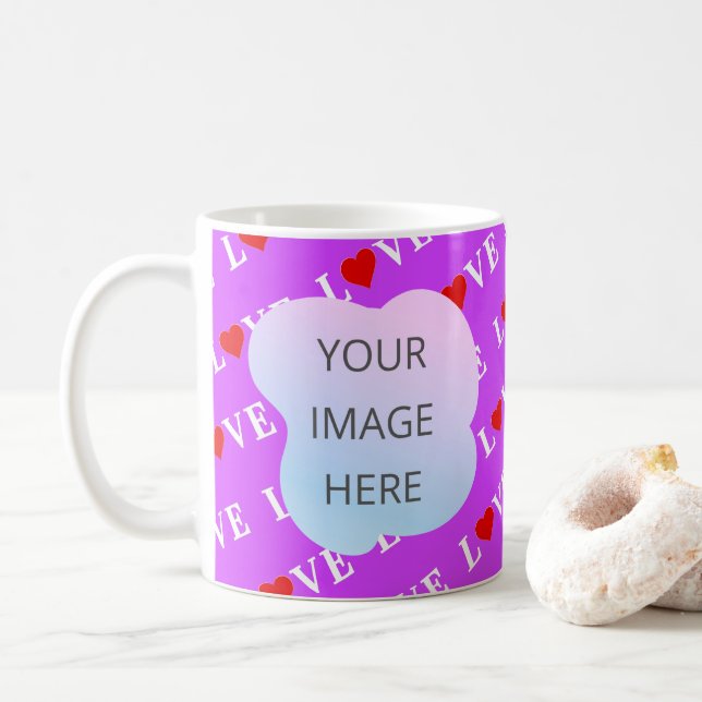 Caneca De Café AMOR Roxo (Com Donut)