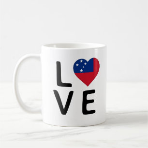 Caneca De Café Amor - Samoa Flag