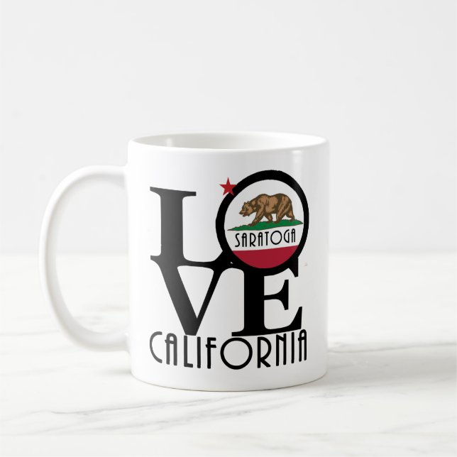Caneca De Café AMOR Saratoga California 11oz (Esquerda)