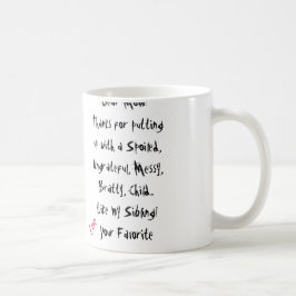 Caneca De Café Amor, Seu Favorito! Mãe Mug
