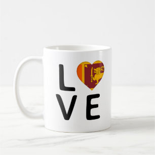 Caneca De Café Amor - Sinalizador do Sri Lanka