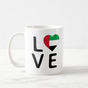 Caneca De Café Amor - Sinalizador dos Emirados Árabes Unidos