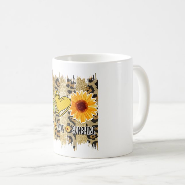 Caneca De Café Amor sol (Frente Esquerda)