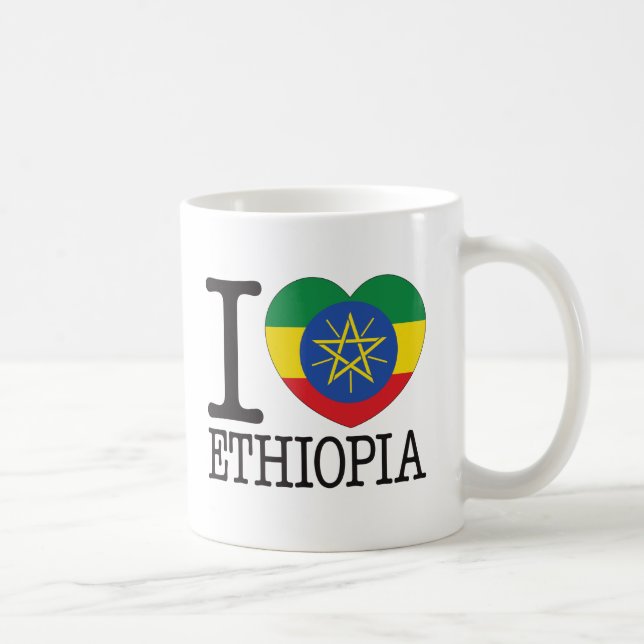 Caneca De Café Amor v2 de Etiópia (Direita)
