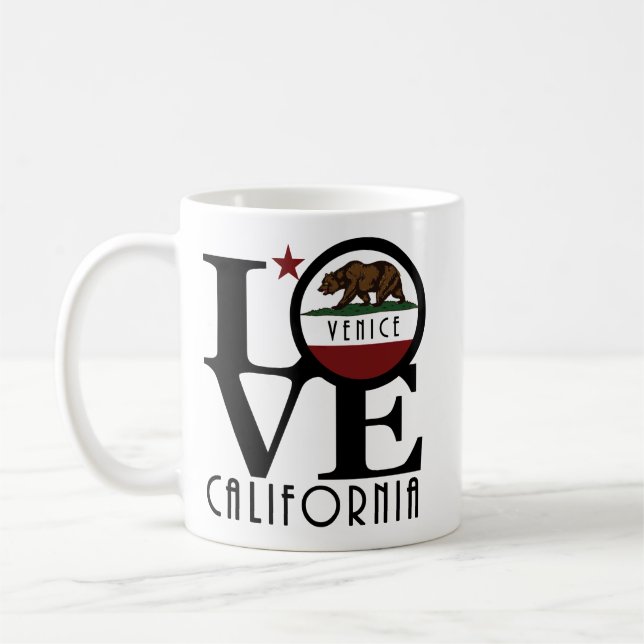 Caneca De Café AMOR Veneza Califórnia 11oz (Esquerda)