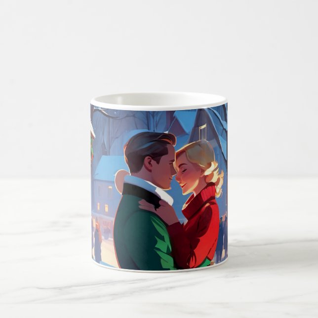 Caneca De Café Amor verdadeiro no Natal - Coffee Mug (Centro)