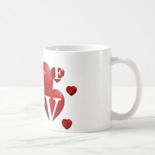 Caneca De Café Amor vermelho