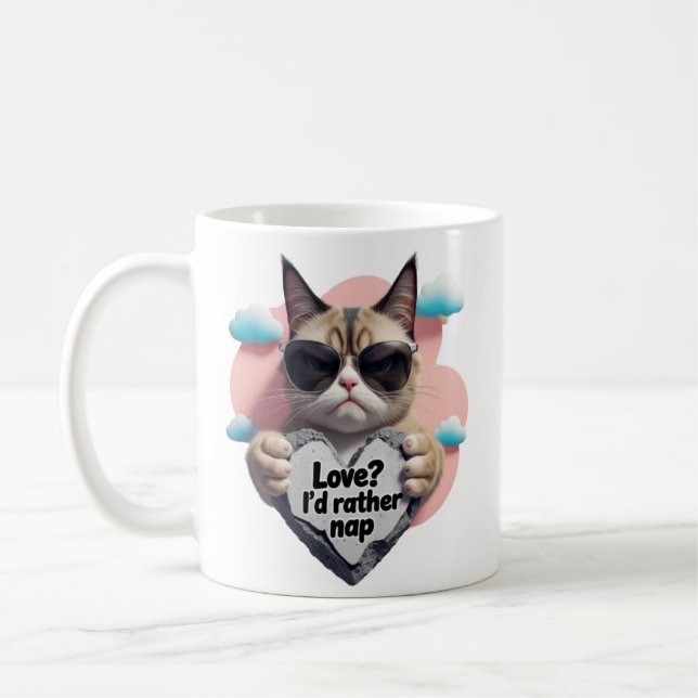 Caneca De Café amor? Você tirou uma soneca (Esquerda)