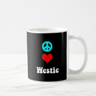 Caneca De Café Amor Westie da paz