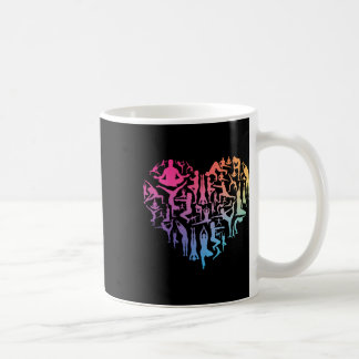 Caneca De Café Amor Yoga Coração Meditação Pose Homens Menina Mul