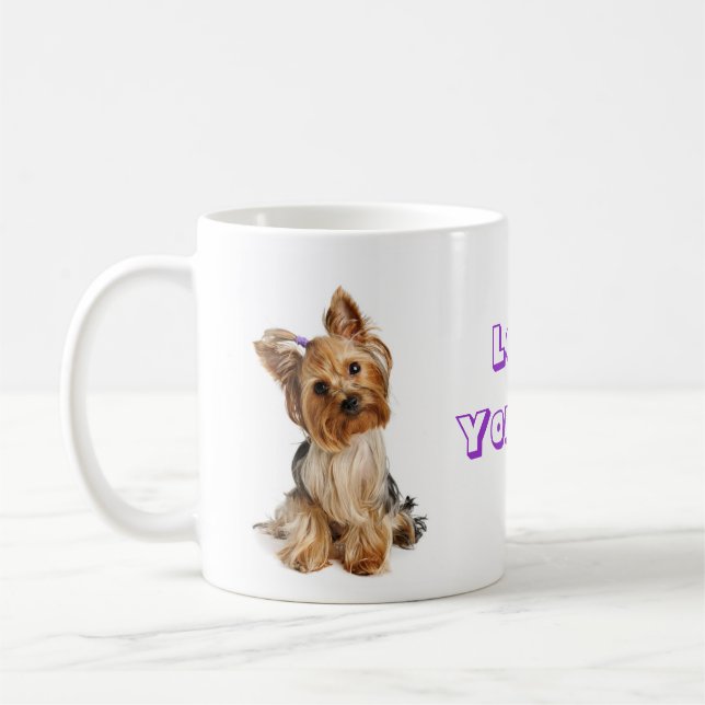 Caneca De Café Amor Yorkshire Terrier Coffee Coffee Mug (Esquerda)