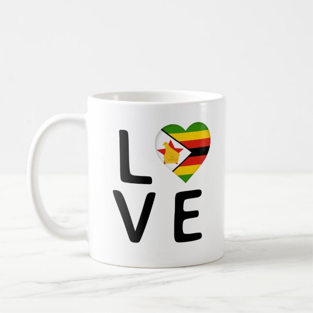 Caneca De Café Amor - Zimbábue (Esquerda)