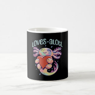 Caneca De Café Amores Românticos - axolote feliz