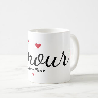 Caneca De Café Amour et coeur