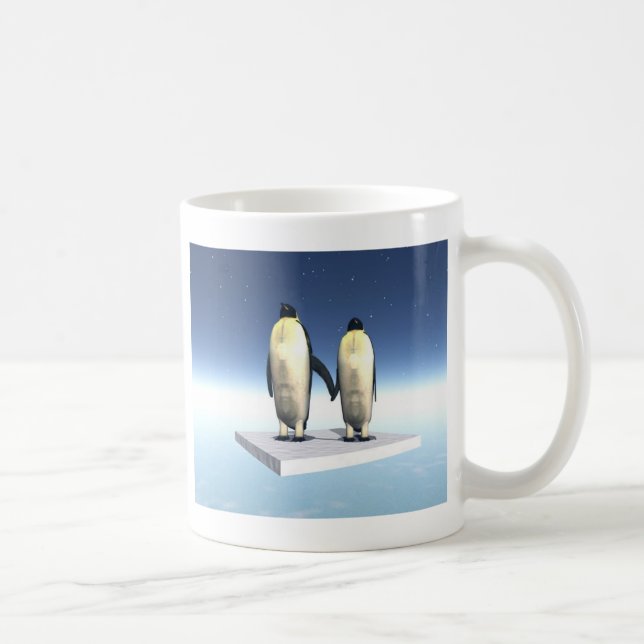 Caneca De Café amoureux dos pinguins (Direita)