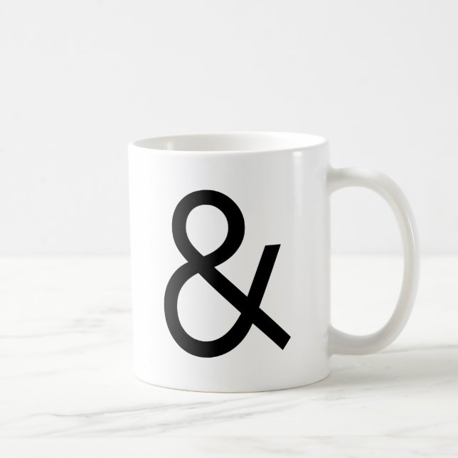 Caneca De Café Ampersand - preto (Direita)