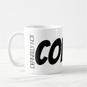 Caneca De Café Ampliação Ao Encontro De Chá Mug "Definitivamen