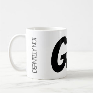 Caneca De Café Ampliação Ao Encontro De Chá Mug "Definitivamen