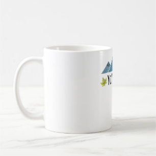 Caneca De Café Ampliando Para O 5 Virtual De Volta Ao Cachorro Es