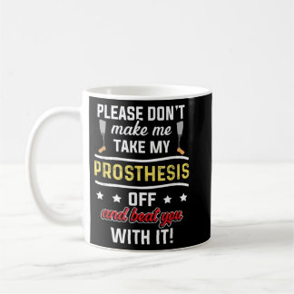 Caneca De Café Amputee Humor Bata Perna Braço Engraçado Presentes