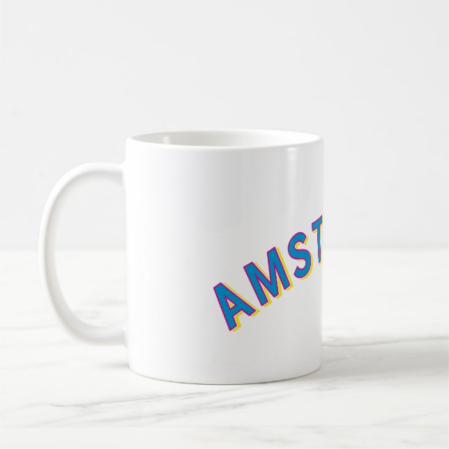 Caneca De Café Amsterdã, Holanda Vintage Arch (Esquerda)