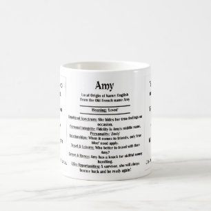 Caneca De Café Amy, a origem e o significado e sua foto