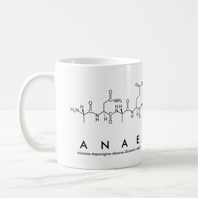 Caneca De Café Anae peptide name mug (Esquerda)