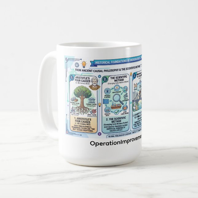 Caneca De Café Análise da Causa Raiz (Frente Esquerda)