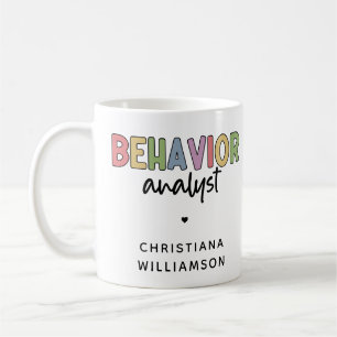 Caneca De Café Analista de Comportamento Colorido de Nome Persona