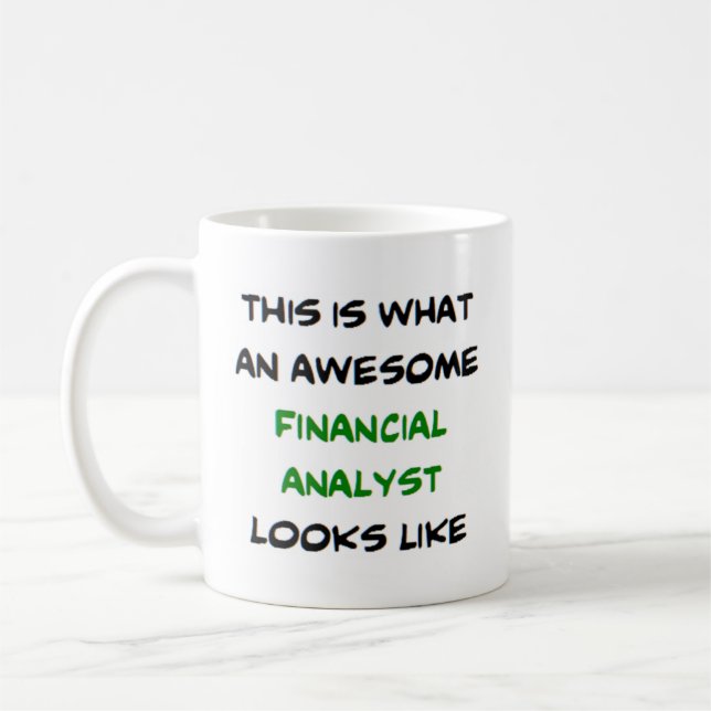 Caneca De Café analista financeiro, incrível (Esquerda)