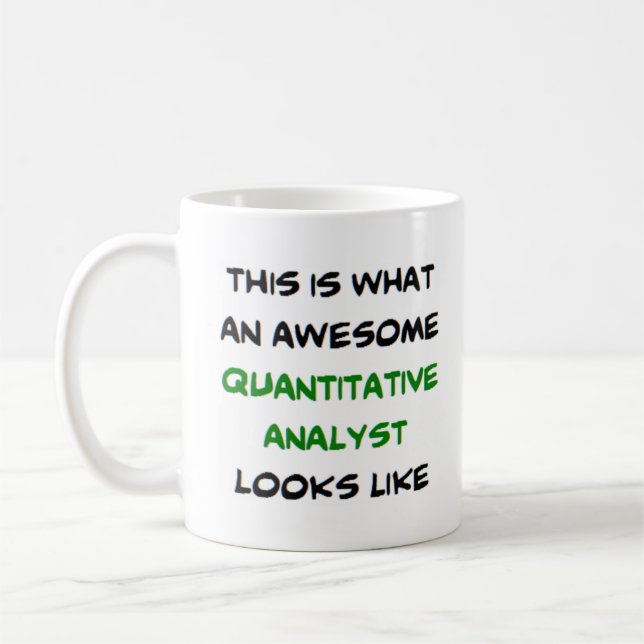 Caneca De Café analista quantitativo, incrível (Esquerda)