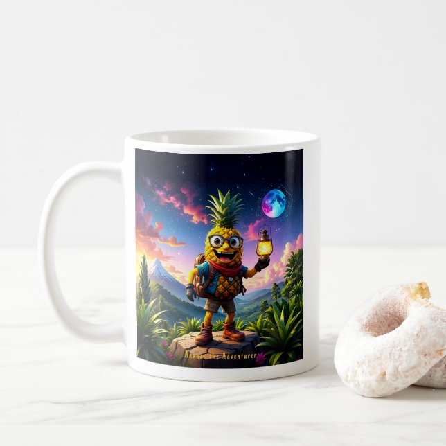 Caneca De Café Ananas - Império do Abacaxi (Com Donut)