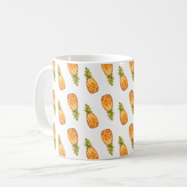 Caneca De Café Ananases tropicais (Frente Esquerda)