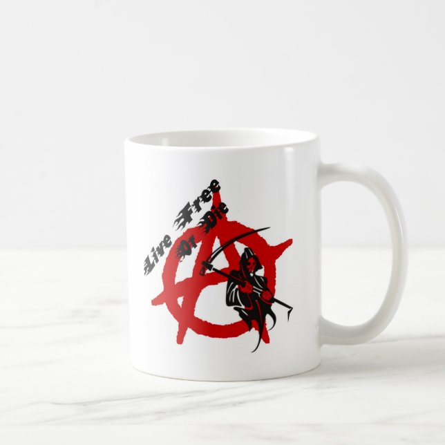 Caneca De Café Anarchy Grim Reaper (Direita)