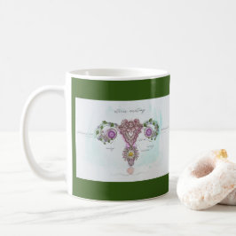 Caneca De Café Anatomia Botânica do Útero
