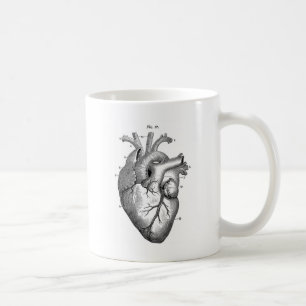Caneca De Café Anatomia-Coração-Imagem-Vintage
