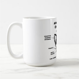 Caneca De Café Anatomia de Chihuahua Funny Dog Jumbo Mug