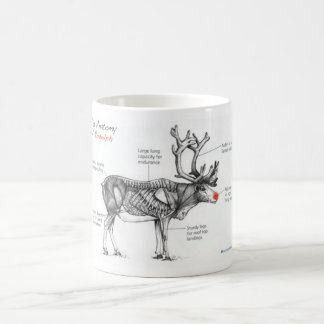Caneca De Café Anatomia de ilustrações espirituosos de Rudolph
