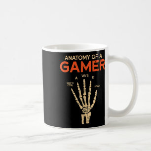 Caneca De Café Anatomia De Um Esqueleto De Jogador Mão Homens Eng