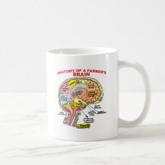 CANECA DE CAFÉ ANATOMIA DO CÉREBRO DE UM FAZENDEIRO