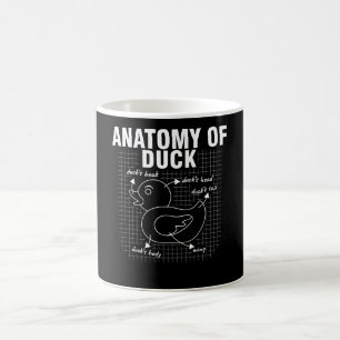 Caneca De Café Anatomia do Pato de Borracha